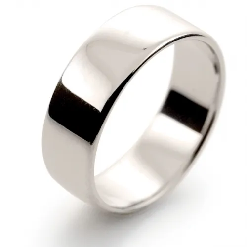 Soft Court Light - 7mm (SCSL7 W) White Gold Wedding Ring